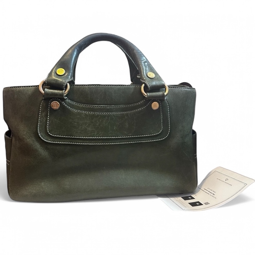 CELINE  Leather Boogie Bag W/ COA